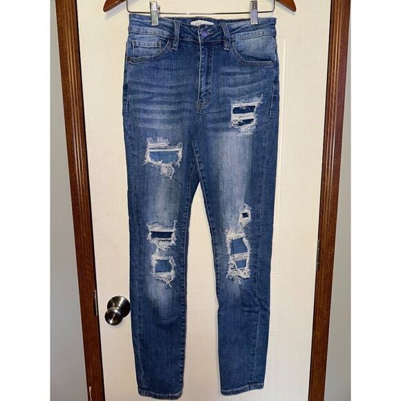 Nature Denim Mid-Rise Distressed Jeans Size 28 /Sz 9 - Picture 1 of 14